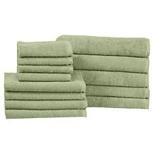 Concierge Collection WeaveRight Zero Twist 12 piece Towel Set 21219321 HSN