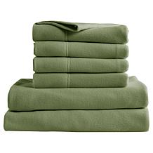 Concierge Collection 6-Piece Fleece Sheet Set