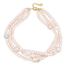 Connie Craig Carroll Jewelry 20" Cultured Pearl Three-Row Necklace