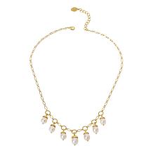 Connie Craig Carroll Jewelry Abigail Cultured Pearl Charm Necklace