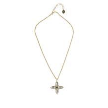 Connie Craig Carroll Jewelry Ashlyn 20" Gemstone Cross Necklace