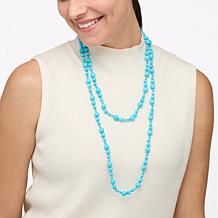Connie Craig Carroll Jewelry Landon 60" Gemstone Beaded Necklace