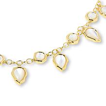 Connie Craig Carroll Jewelry Lucia 17" Gem Station and Dangle Necklace