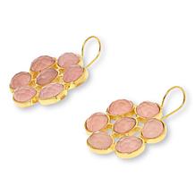 Connie Craig Carroll Jewelry Millie Gemstone Flower Drop Earrings