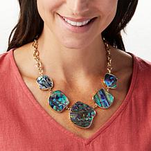 Connie Craig Carroll Jewelry Morgan 18" Shell Station Necklace