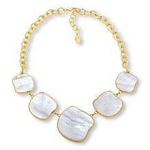 Connie Craig Carroll Jewelry Morgan Mother-of-Pearl Station Necklace