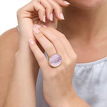 Connie Craig Carroll Jewelry Wren Mother-of-Pearl Doublet Circle Ring