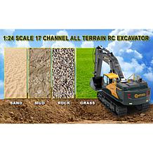 Contixo CV2 Remote Control 1:24 Scale 17 Channels Excavator 