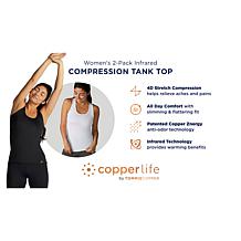 Copper Life 2-pack Infrared Compression Tank Tops