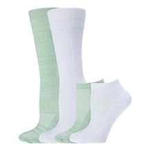 Copper Life 4-Pair Unisex Mixed Ankle & OTC Compression Socks