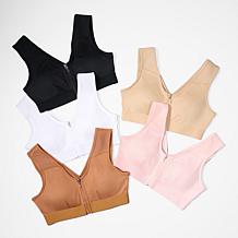 Copper Life by Tommie Copper AirKnit Shoulder Support Bra with Zipper