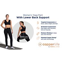 Copper Life Lower Back Support Yoga Leggings