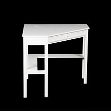 Corner Computer Desk - White