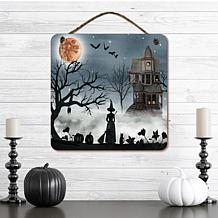 Courtside Market 12" x 12" Harvest Moon I Hanging Sign