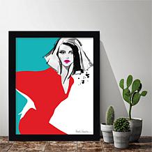 Courtside Market 8x10 Framed Acrylic Wall Art - Red Dress 