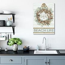 Courtside Market Beach Life 12x18 Canvas Wall Art