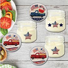 Courtside Market Celebrate 250 Patriotic 4 oz Citronella Candle Set