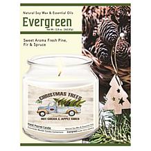 Courtside Market Christmas Trees Infused Wax Candle with Lid 