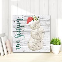 Courtside Market Coastal Christmas I 24x24 Canvas Wall Art