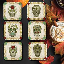 Courtside Market Day of the Dead I 4" x 4" Coaster Set