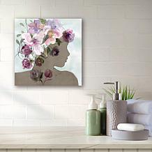 Courtside Market Flower Power Beauty I Canvas Wall Art - 24" x 24"