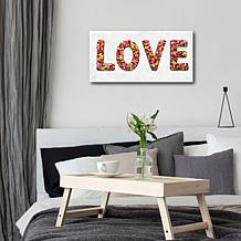 Courtside Market Flower Power Canvas Wall Art - 12" x 24"
