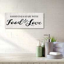 Courtside Market Food & Love Canvas Wall Art - 24" x 48"