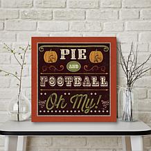 Courtside Market GiveThanksII 16"x16" Canvas Wall Art