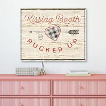Courtside Market Kissing Booth 16x20 Canvas Wall Art