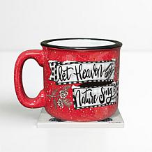 Courtside Market Let Heaven and Nature Sing Mug and Coaster Set