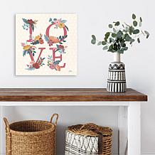 Courtside Market Love Letters VII 24x24 Canvas Wall Art