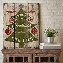 Courtside Market Mountaintop Christmas 30x40 Canvas Wall Art