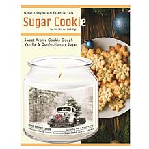 Courtside Market Snowy Christmas Truck Wax Candle with Silver Lid