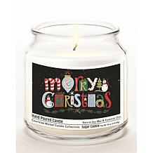 Courtside Market Soy Candle w/ Essential Oils + Lid-Merry Christmas