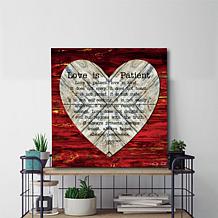 Courtside Market The Measure of Love 16x16 Canvas Wall Art
