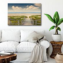 Courtside Market Welcome Beach 24x36 Canvas Wall Art
