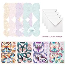 Craft Buddy Butterfly Cards and Envelopes - Set of 32