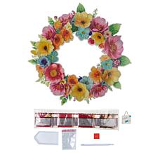 Craft Buddy Crystal Art 14.5" Spring Wreath Kit