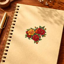 Craft Buddy Crystal Art 6-Piece Floral Stickers 
