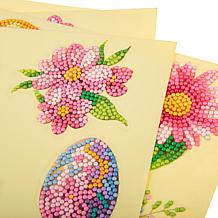 Craft Buddy Crystal Art 6pc A4 Sheet Gnome-Design Easter Stickers
