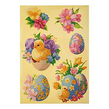 Craft Buddy Crystal Art 6pc A4 Sheet Gnome-Design Easter Stickers