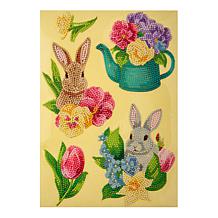 Craft Buddy Crystal Art 6pc A4 Sheet Gnome-Design Easter Stickers