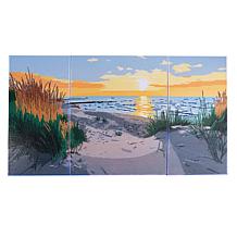 Craft Buddy Crystal Art Beach Days Canvas Triptych