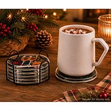 Craft Buddy Crystal Art Christmas 6-piece Coaster Set