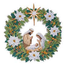 Craft Buddy Crystal Art Nativity Wreath - Oh Holy Night