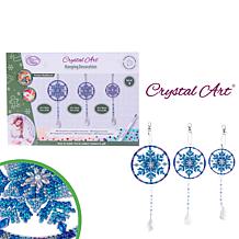 Craft Buddy Crystal Art Snowflake Hanging Pendant 3-pack - Blue/White