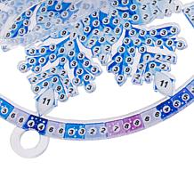 Craft Buddy Crystal Art Snowflake Hanging Pendant 3-pack - Blue/White