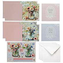 Craft Buddy Crystal Art Vintage Floral Card Set