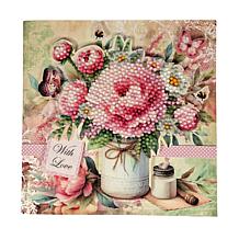 Craft Buddy Crystal Art Vintage Floral Card Set