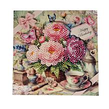 Craft Buddy Crystal Art Vintage Floral Card Set
